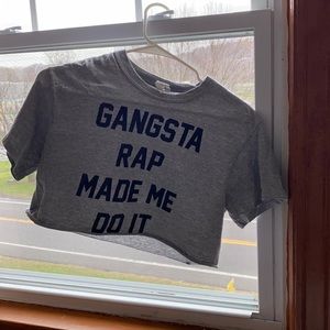 gangsta rap made me do it tee
